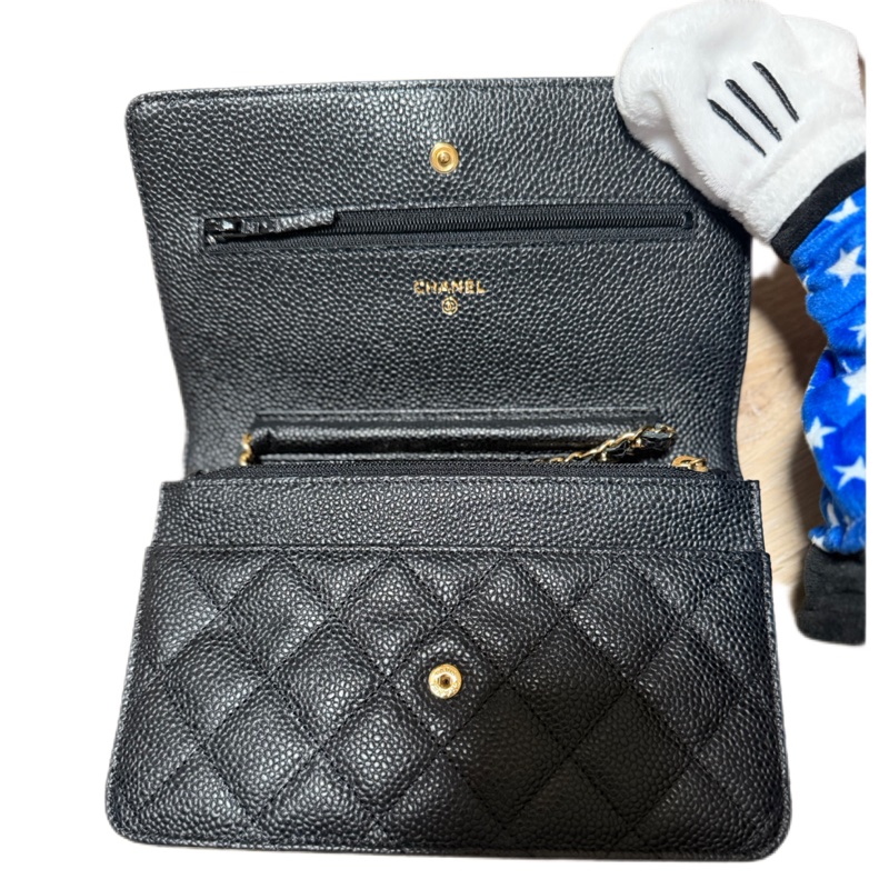 經典款WOC： 黑金荔枝紋小牛皮-3