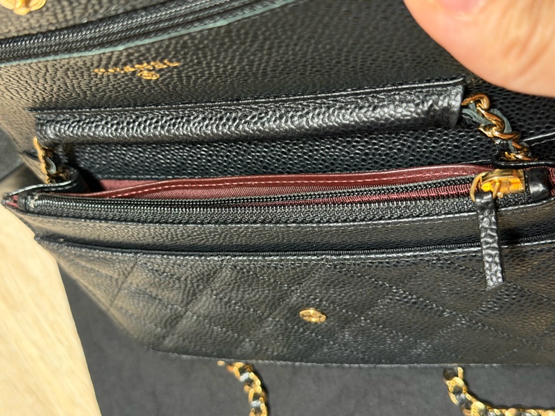 經典款WOC： 黑金荔枝紋小牛皮-6