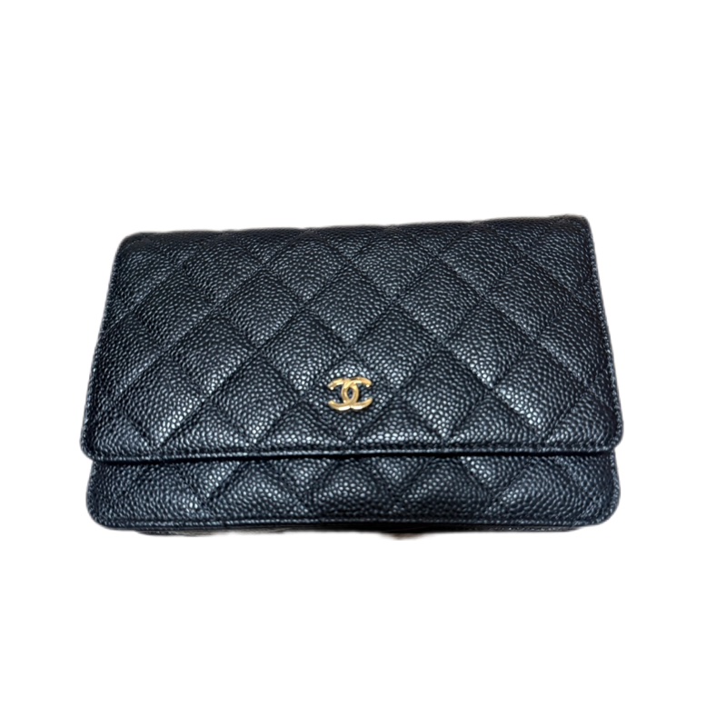 經典款WOC： 黑金荔枝紋小牛皮-9