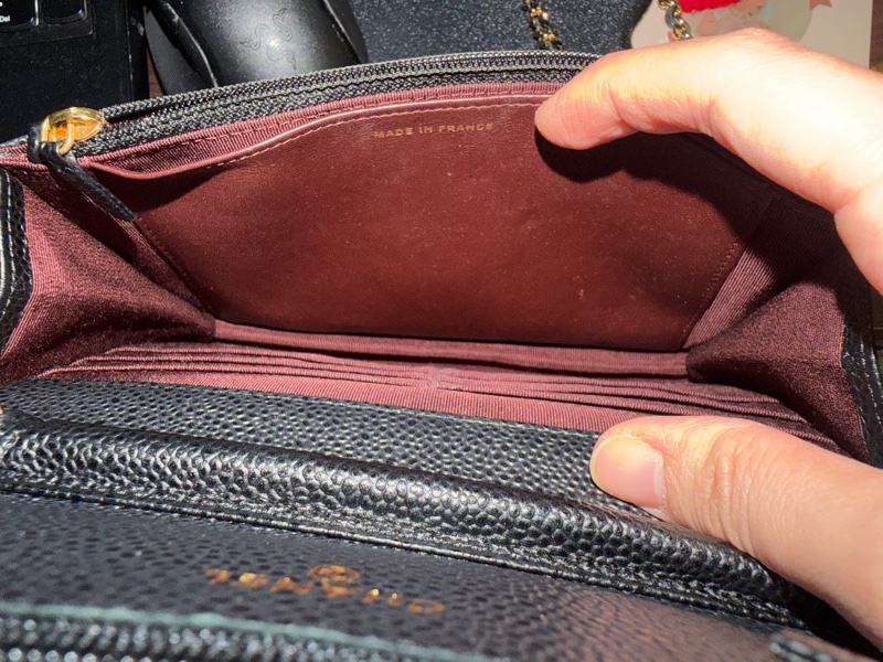 經典款WOC： 黑金荔枝紋小牛皮-16