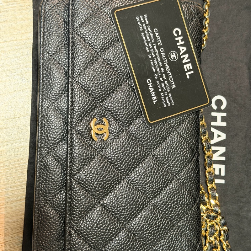 經典款WOC： 黑金荔枝紋小牛皮-26