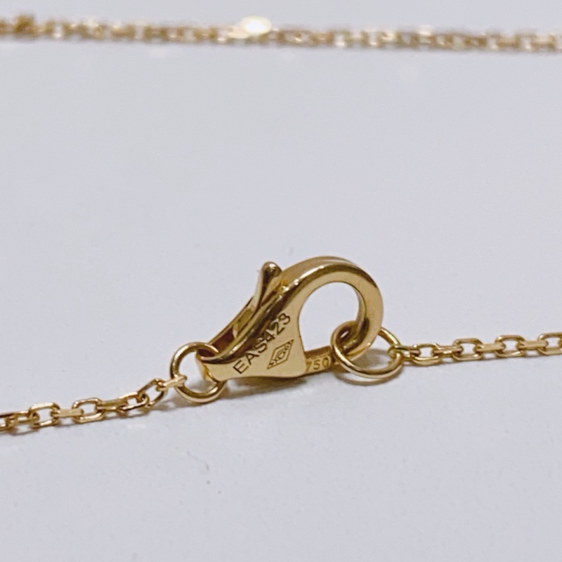 Cartier卡地亞Amulette de Cartier超小號款白貝母幸運符項鍊，附件：盒 保卡-8