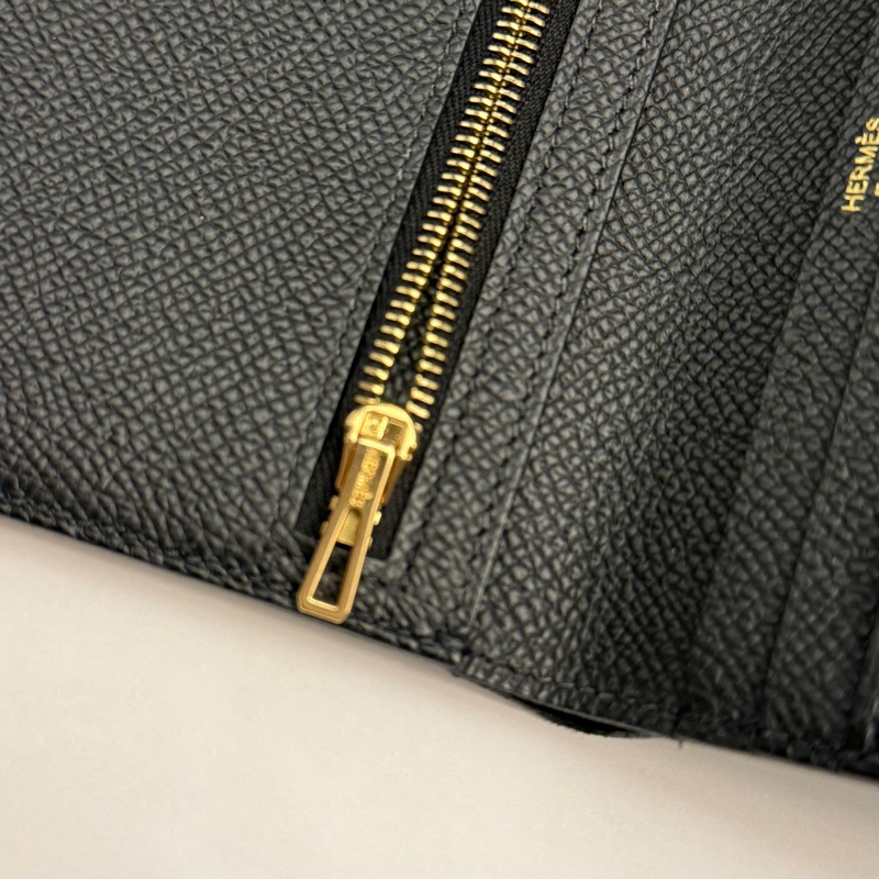 Hermes Bearn Compact 黑色短夾-4