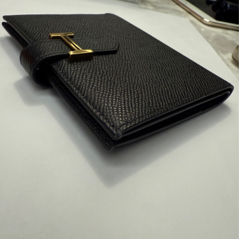 Hermes Bearn Compact 黑色短夾-11