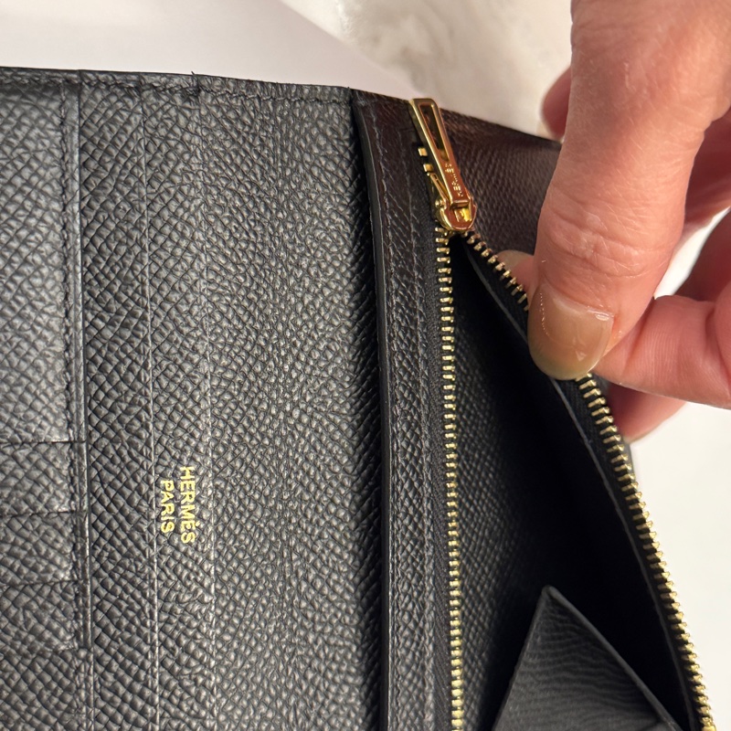 Hermes Bearn Compact 黑色短夾-15