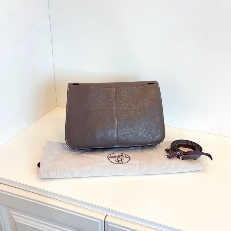 98新Hermes愛馬仕 Halzan31 錫器灰哈喇子/哈啦贊 稀少-2