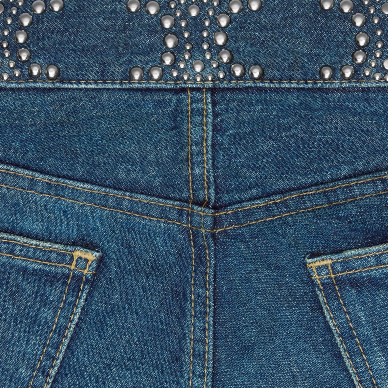 Celine 女士 多口袋牛仔短褲25 26 27 28碼-3