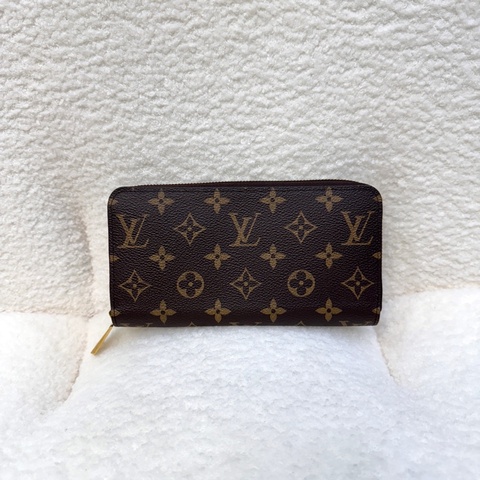 Louis Vuitton LV原花帆布 Zippy Wallet拉鍊長夾 Monogram老花長夾 M41895