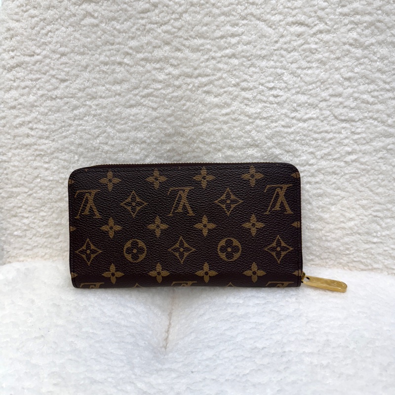 Louis Vuitton LV原花帆布 Zippy Wallet拉鍊長夾 Monogram老花長夾 M41895-1