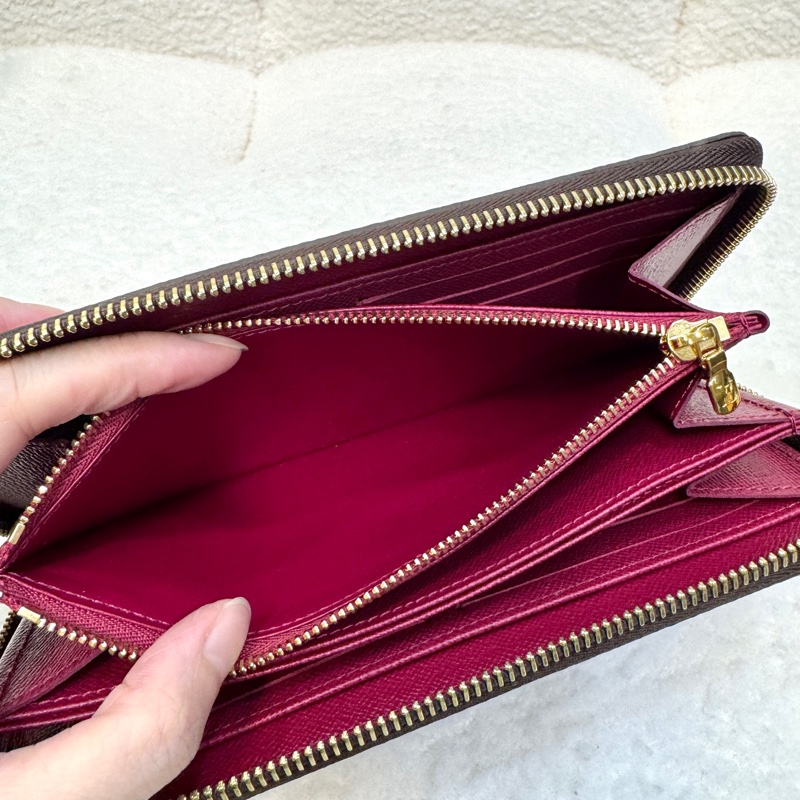 Louis Vuitton LV原花帆布 Zippy Wallet拉鍊長夾 Monogram老花長夾 M41895-9