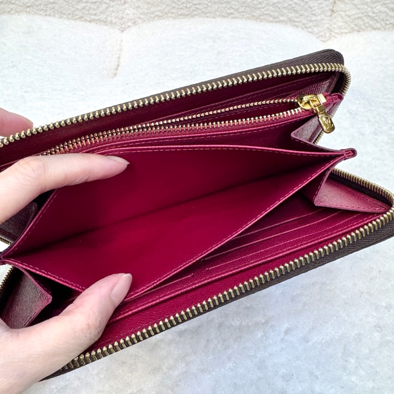 Louis Vuitton LV原花帆布 Zippy Wallet拉鍊長夾 Monogram老花長夾 M41895-10