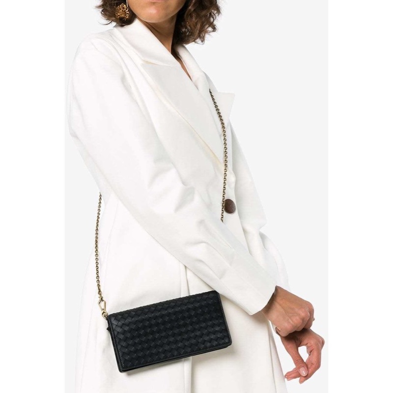 Bottega Veneta 女士 編織細節翻蓋單肩包均碼碼21cm*3.5cm*11cm-2