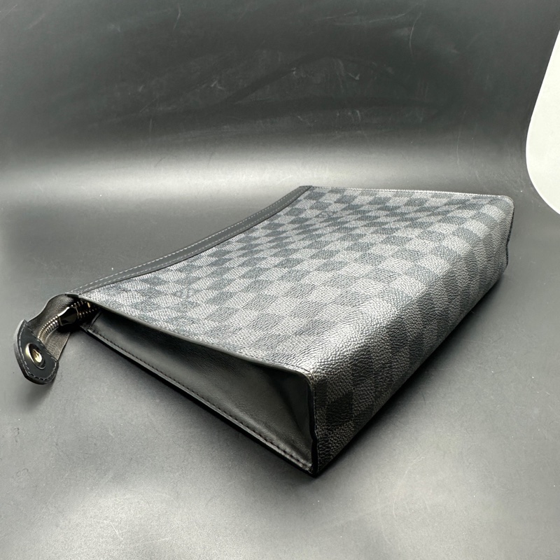 LouisVuitton路易威登黑色棋盤格洗漱包尺寸27*20 無附件-5