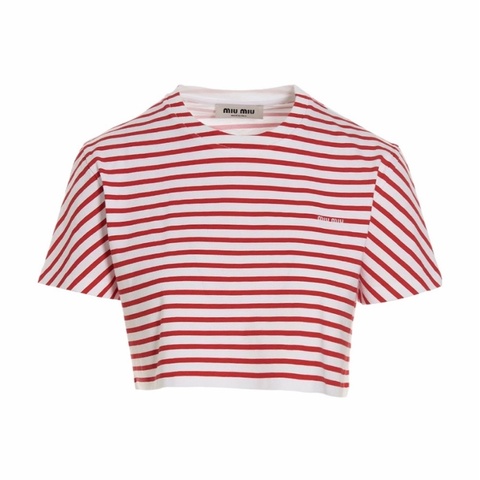 Miu Miu 女士 條紋T恤XS S M L碼