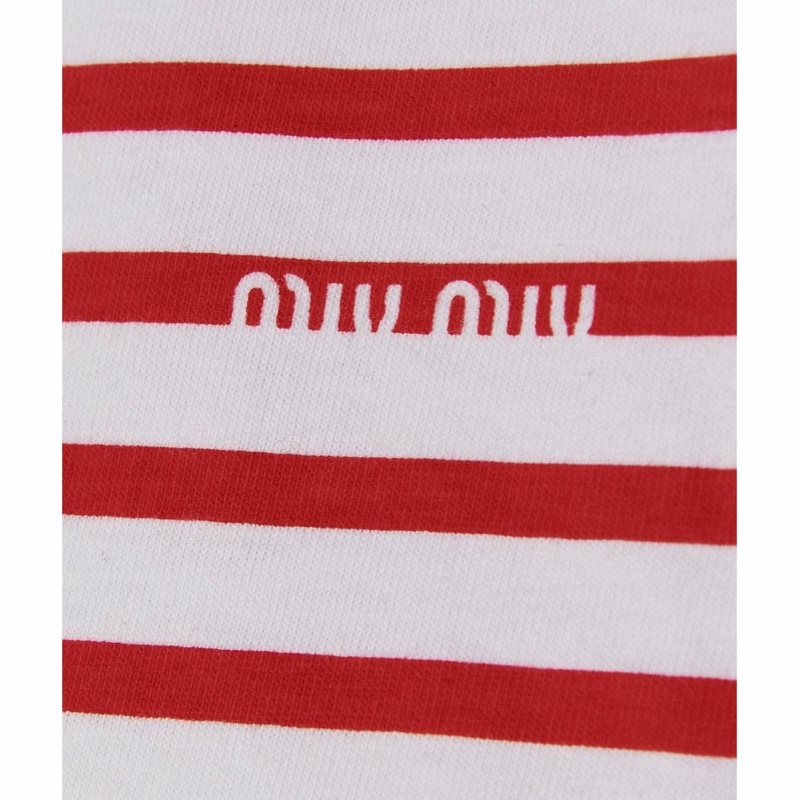 Miu Miu 女士 條紋T恤XS S M L碼-3