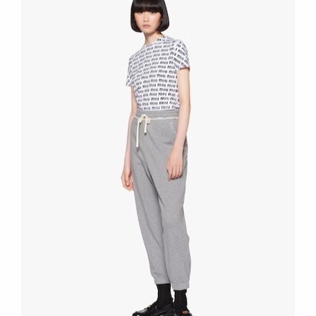 Miu Miu 女士 印花圖案T恤XS S M L XL碼-3