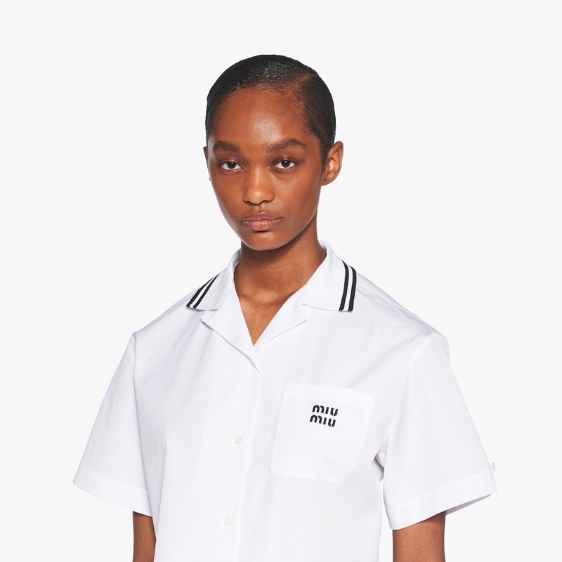 Miu Miu 女士 徽標襯衫IT-36 IT-38 IT-40 IT-42碼-3