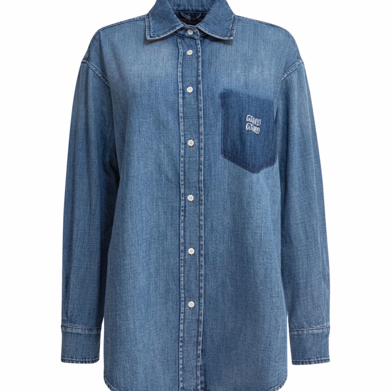 Miu Miu 女士 長袖襯衫IT-36 IT-38 IT-40 IT-42 IT-44 IT-46碼-0