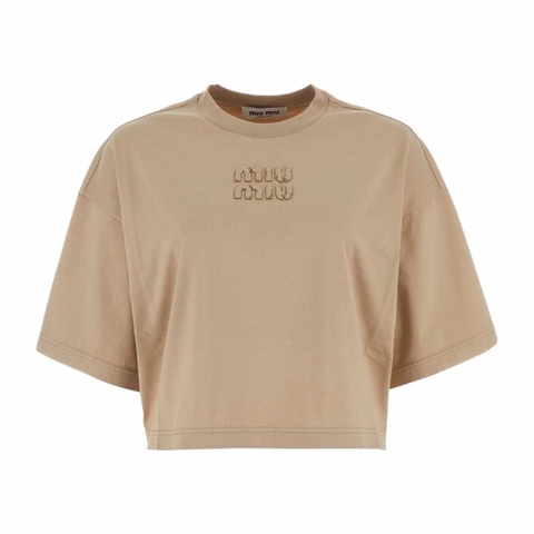 Miu Miu 女士 徽標字母T恤XS M碼