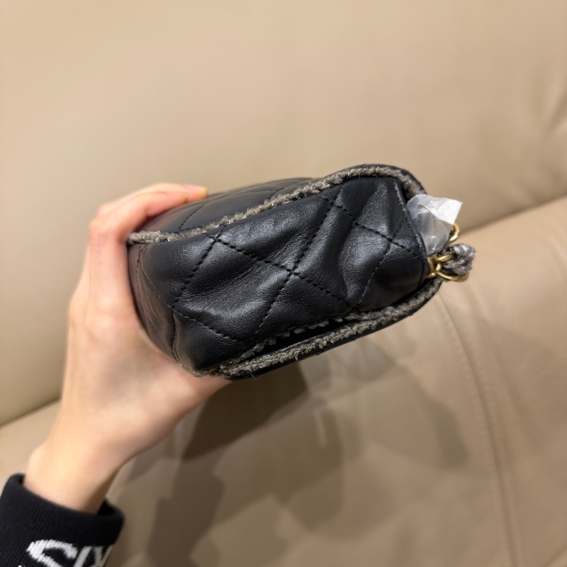 稀有款❤️ 香奈兒 #黑金 #滾邊 #CF #法棍包-30