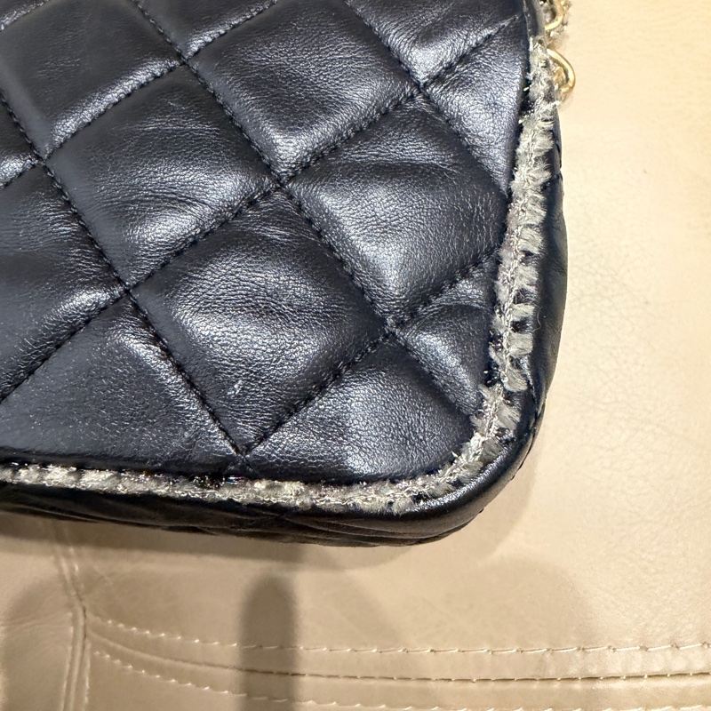 稀有款❤️ 香奈兒 #黑金 #滾邊 #CF #法棍包-42