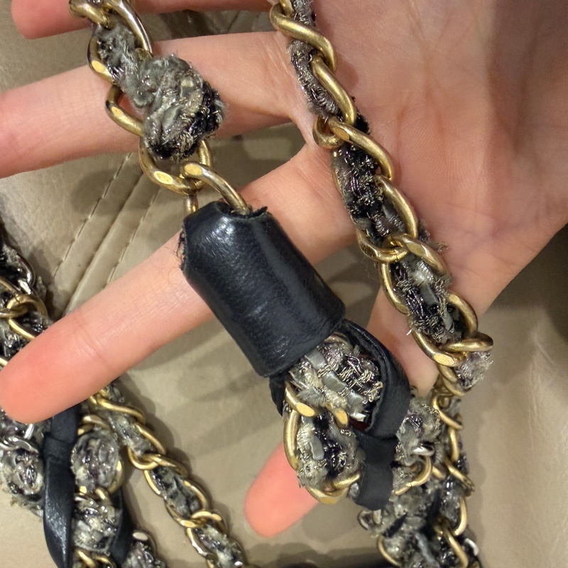 稀有款❤️ 香奈兒 #黑金 #滾邊 #CF #法棍包-68