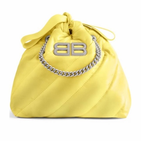 Balenciaga 女士 Crush 小號徽標絎縫單肩包均碼碼小號、20cm*8cm*20cm
