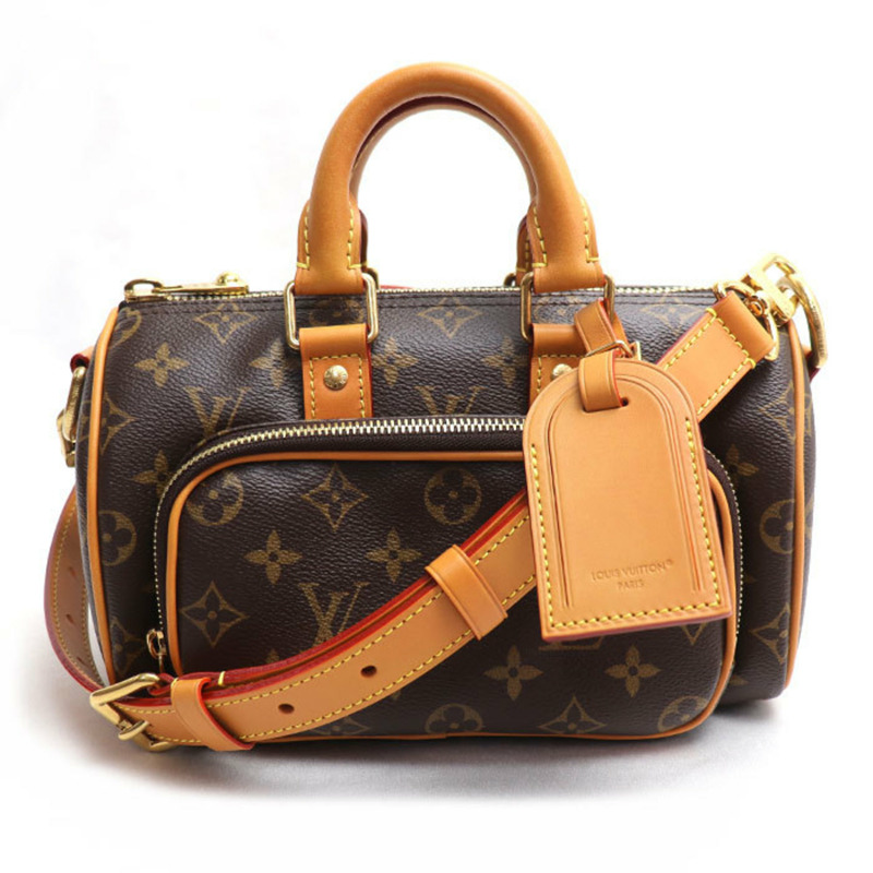 路易威登 Keepall Cargo 25 兩用單肩包 Monogram 棕色 M14981 IC 男款 女款-0