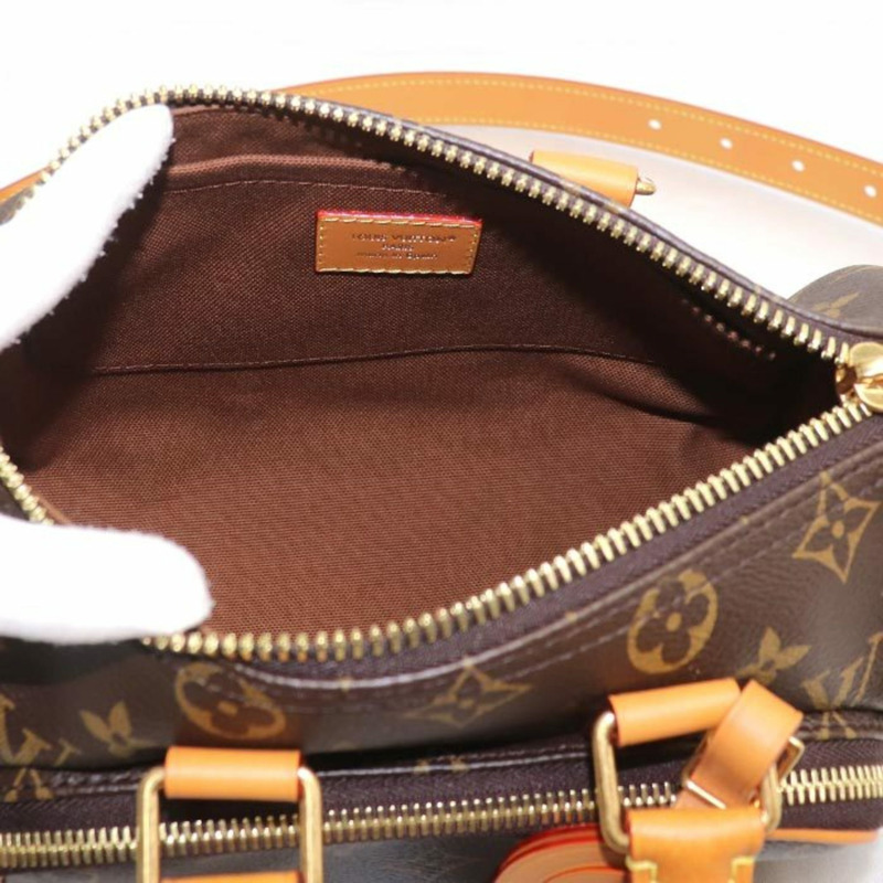 路易威登 Keepall Cargo 25 兩用單肩包 Monogram 棕色 M14981 IC 男款 女款-3