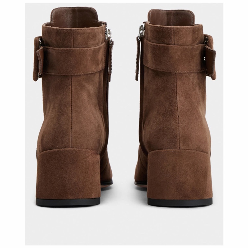 Roger Vivier 女士 Très Vivier拉鍊設計短筒靴34 35 36 36.5 37 37.5 38 38.5 39 39.5 40 40.5 41 42碼跟高: 4.5cm-4