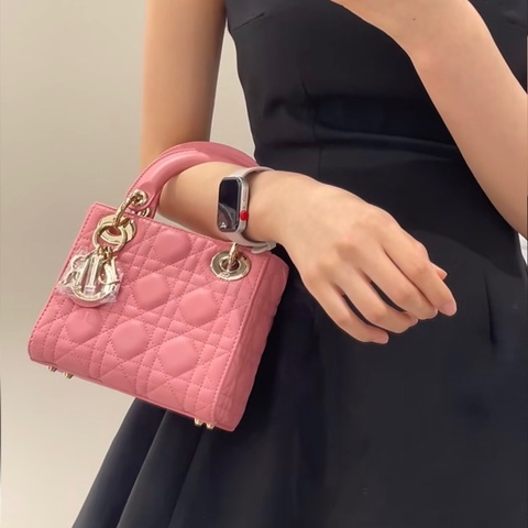 99新超美❤️ Dior #lady #乾燥玫瑰粉 #戴妃包 #三格
