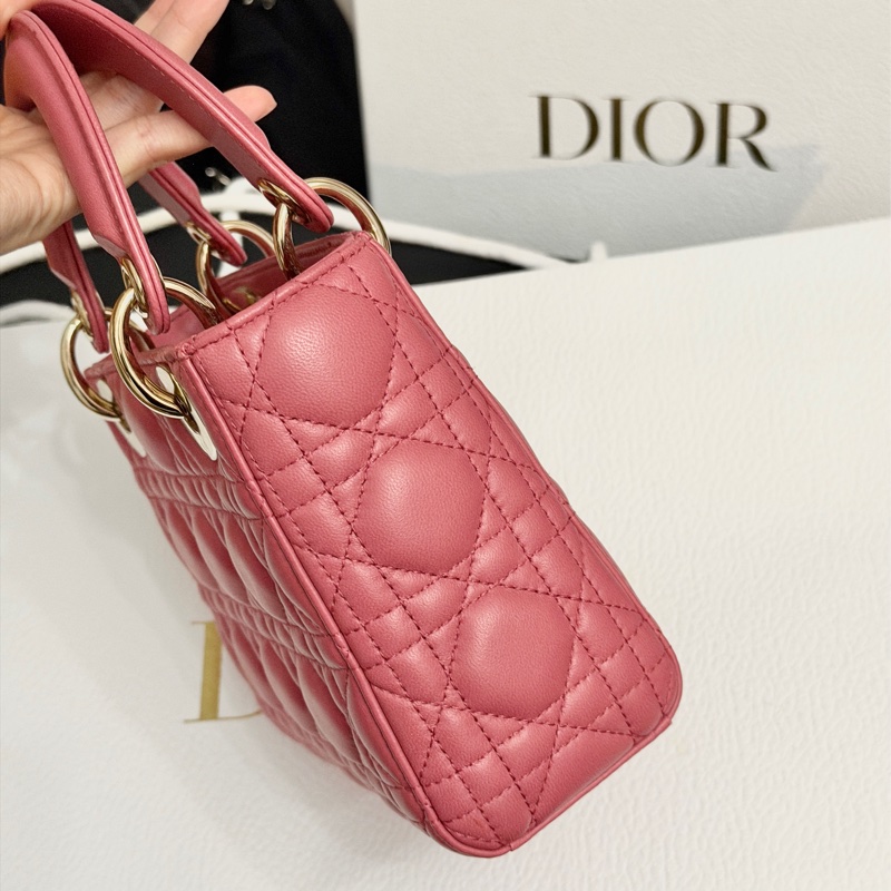 99新超美❤️ Dior #lady #乾燥玫瑰粉 #戴妃包 #三格-8