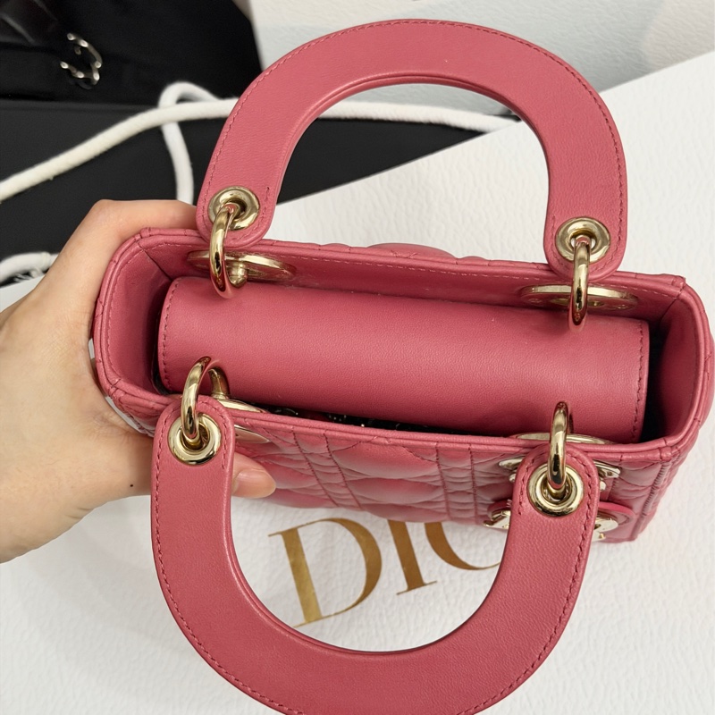 99新超美❤️ Dior #lady #乾燥玫瑰粉 #戴妃包 #三格-12