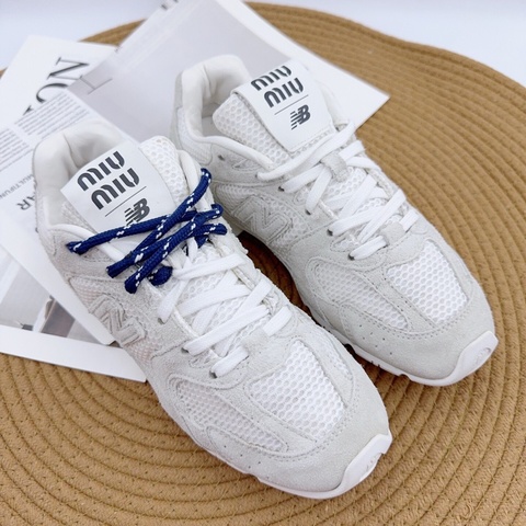 98新Miu Miu/缪缪/新百伦联名德训鞋 36.5码 🧡
