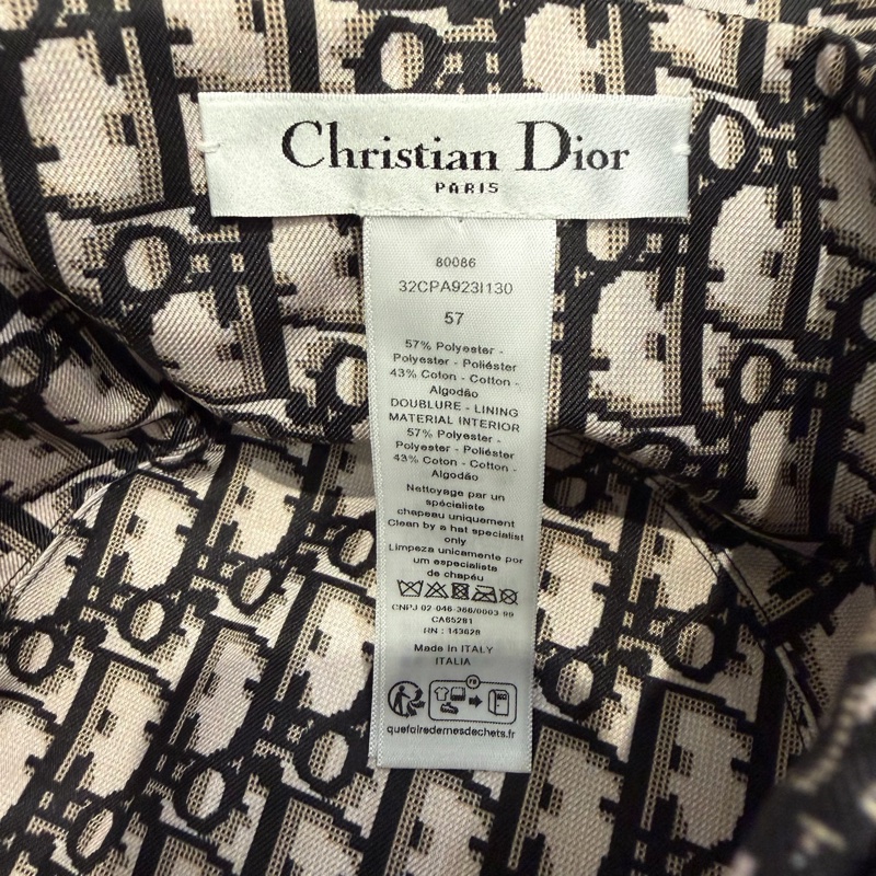 Dior 老花 巴黎地圖 雙面 漁夫帽 57號-6