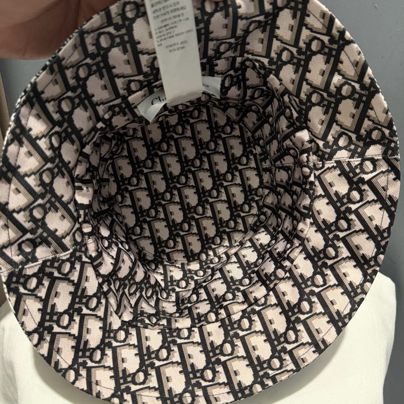 Dior 老花 巴黎地圖 雙面 漁夫帽 57號-14