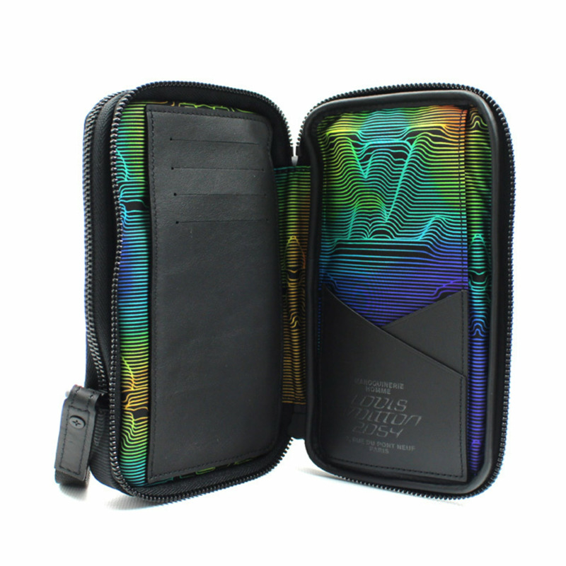 路易威登 Louis Vuitton 3D Monogram 雙手機袋單肩包 黑色 M80141 男士-3