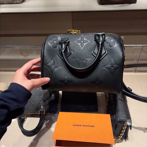 大全配🈶購證❤️ #LV #speedy20 #黑色 #壓紋 #晶片款