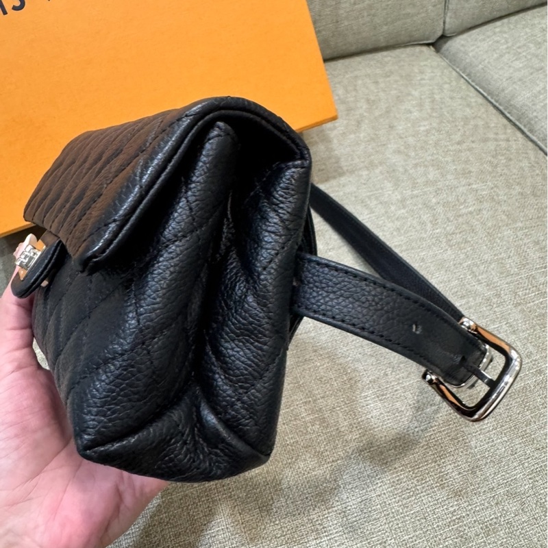 99新🌟 香奈兒 #黑銀 #2.55 #荔枝皮 #mini 腰包 斜背包-10