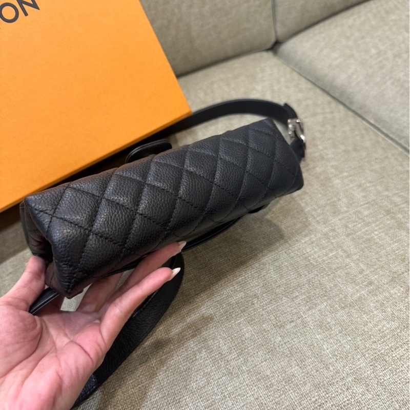 99新🌟 香奈兒 #黑銀 #2.55 #荔枝皮 #mini 腰包 斜背包-13