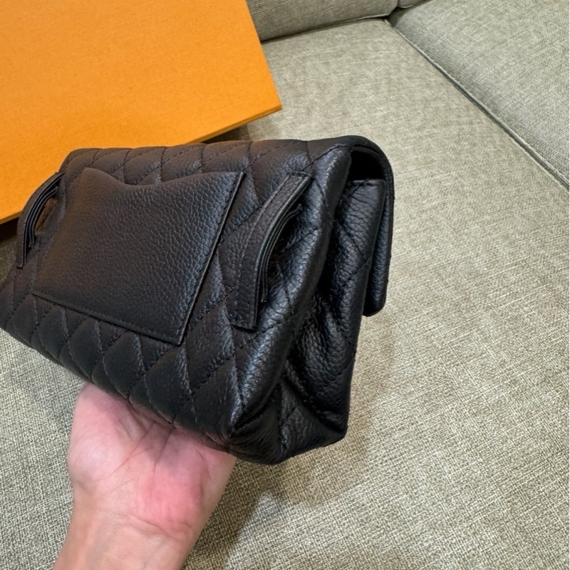 99新🌟 香奈兒 #黑銀 #2.55 #荔枝皮 #mini 腰包 斜背包-14