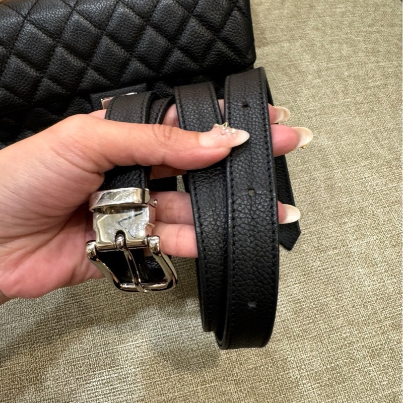 99新🌟 香奈兒 #黑銀 #2.55 #荔枝皮 #mini 腰包 斜背包-19