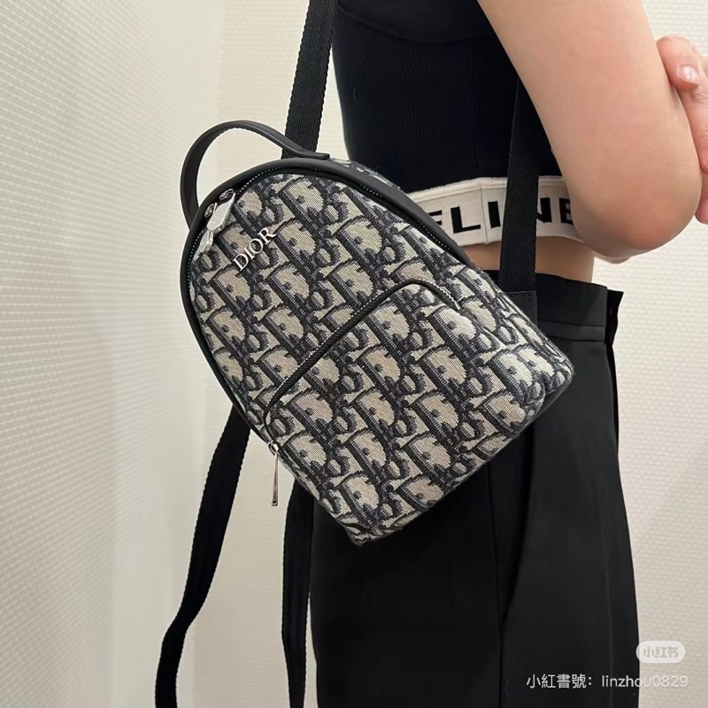 全新全配❤️ Dior #老花 #雙肩包 #後背包 #mini-1