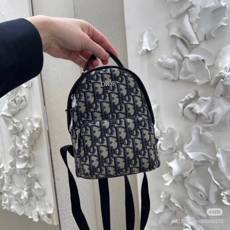 全新全配❤️ Dior #老花 #雙肩包 #後背包 #mini-5