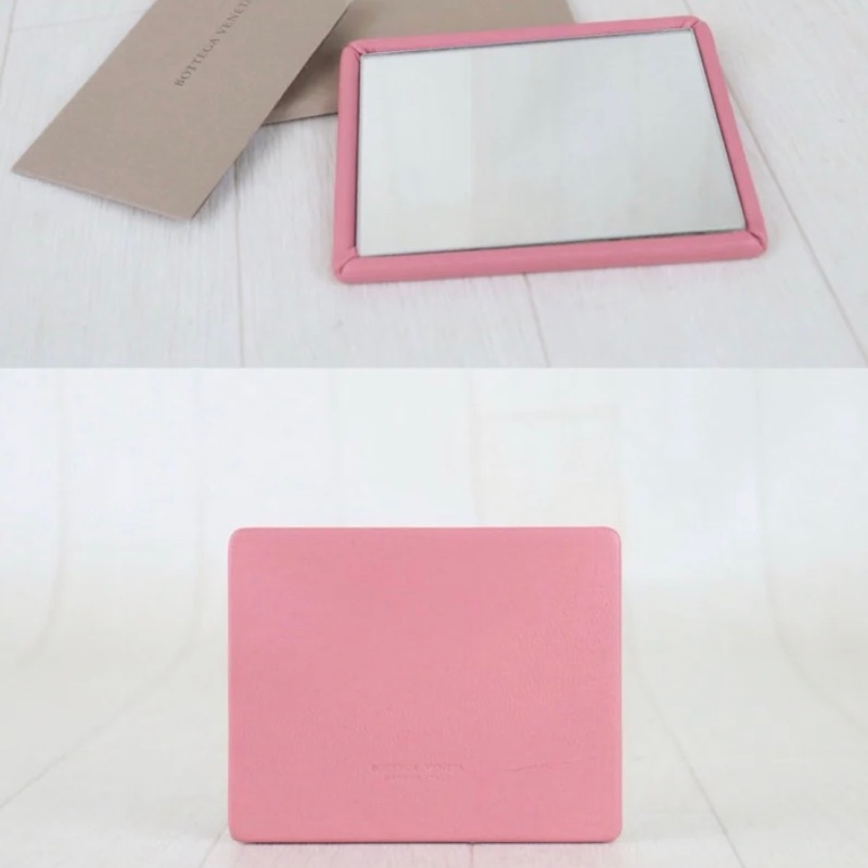 「JL精品代購」98新 BV 粉色編織和尚包-12