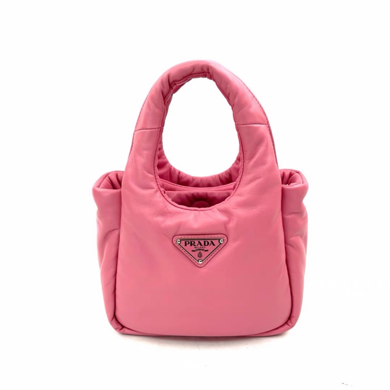 全新🈶購證🌟 prada #櫻花粉 #粉色 #泡芙 #菜籃子-6