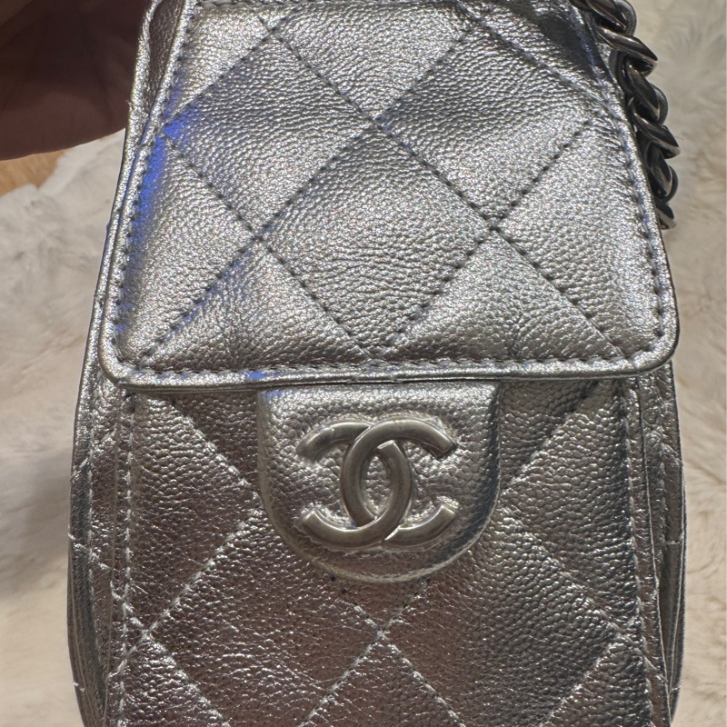 香奈兒 CHANEL 25 mini  全新台灣專櫃正品 季節限定 亮銀-12