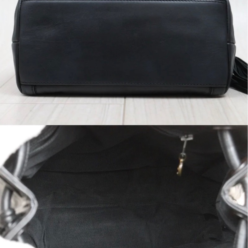 「JL精品代購」9新 Chanel  Vintage 香奈兒玳瑁流蘇雙肩帶肩背包-6