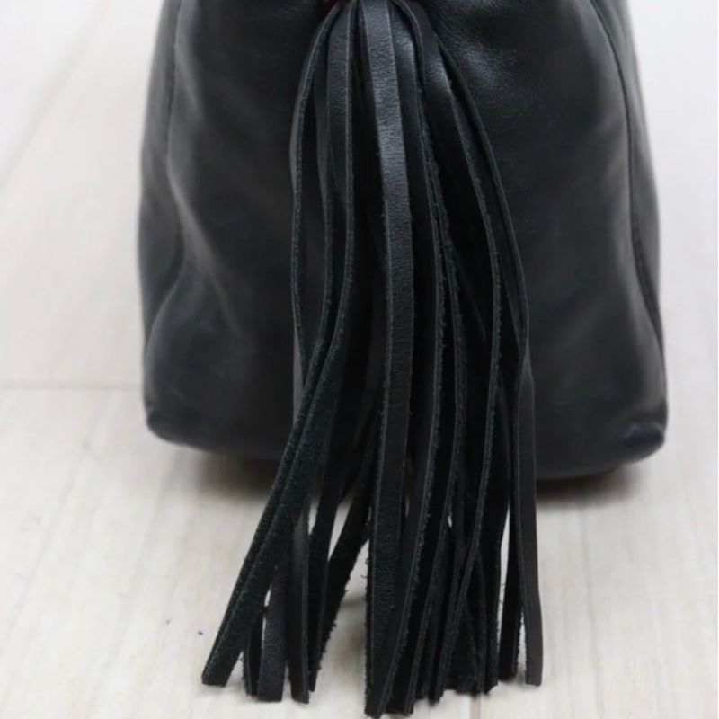 「JL精品代購」9新 Chanel  Vintage 香奈兒玳瑁流蘇雙肩帶肩背包-10