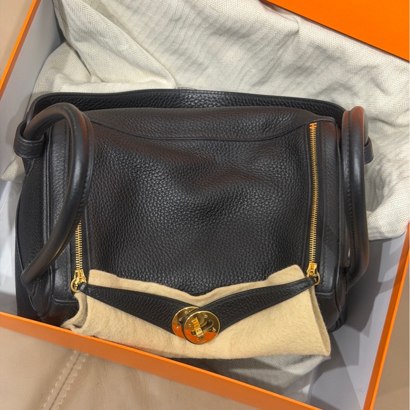 全新閒置全配❤️ 愛馬仕 #黑金 #lindy26 #togo皮 #hermes-8